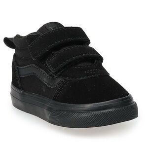 Kid’s VanWard Mid V Black High-Top Sneakers
